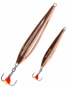 Блесна вертикал. зим. Lucky John FIN Blade с цеп. и kр. 50мм C блистер, фото 2