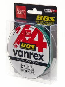 Леска плетёная Lucky John Vanrex BBS х4 BRAID Moss Green 125/028, фото 2