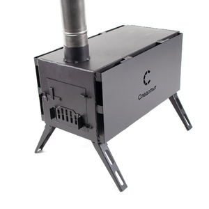 Печь дровяная Следопыт Light большая, сталь 1 мм (с экранами и угловыми трубами), фото 2