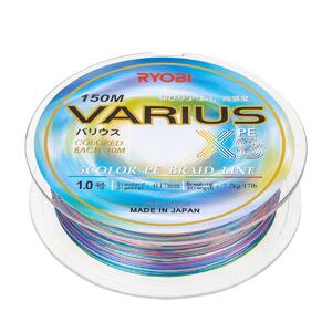Шнур VARIUS PE8X-150MI 1.0# Multi Colour 0,165мм Ryobi, фото 6
