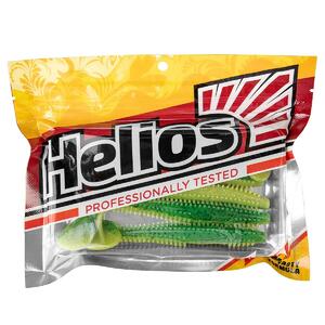 Виброхвост Shaggy 5,12"/13 см Green Lime 5шт. (HS-18-010) Helios, фото 2