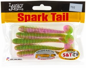 Виброхвосты съедоб. искусст. LJ Pro Series Spark Tail 4,0in (10,10)/T92 5шт., фото 4