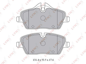 Колодки тормозные передние LYNXauto BD-1429. Для: BMW 1(E81 / 87) 1.6-2.0 06-12, MINI Mini 1.6 06>, фото 1