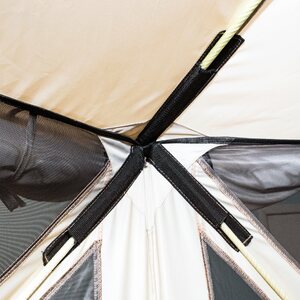 Шатер СЛЕДОПЫТ быстросборный, 6 стен, 3,35х3,85 м, h-2,25 м, S по полу 9,3 кв.м, фото 9