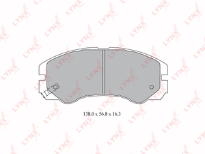 Колодки тормозные передние LYNXauto BD-3802. Для ISUZU Trooper II-III 3.0d-3.5 91-04, OPEL Опель Frontera A/B(U92/U99) 2.0-3.2 92-04/Monterey A/B(M92/M98) 3.0d-3.5 91-99, фото 1