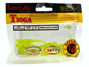 Виброхвосты съедобные LJ Pro Series TIOGA 2.4in (06.20)/071 9шт., фото 4