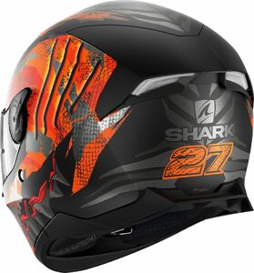 Шлем SHARK SKWAL 2 IKER LECUONA MAT Black/Orange/Silver L, фото 3