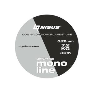 Леска MONOLINE Universal 0,28mm/30m Nylon Transparent (N-MU-028-30) Nisus (0), фото 2