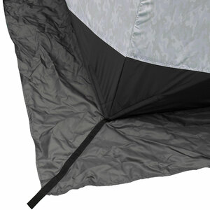 Палатка зимняя куб СЛЕДОПЫТ Premium 1,8х1,8 м, S по полу 3,2 кв.м, 3 слоя, цвет Arctic Camo/серый, фото 3