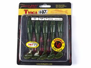 Виброхвосты съедобные LJ Pro Series TIOGA FAT 3.9in (10.00)/PA16 5шт., фото 4