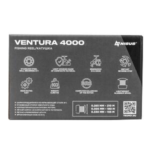Катушка Ventura 4000 6+1 подшип (N-V-GLS4000) Nisus, фото 14