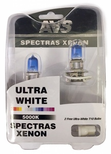 Газонаполненная автомобильная лампа AVS SPECTRAS, H3, 12 В, 75 Вт, 5000 К, цоколь PK22s, 2 шт. + 2 (W5W), фото 2