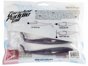 Виброхвосты LJ 3D Series Zander Paddle Tail 5.5in (14.00)/Z10 3шт., фото 5