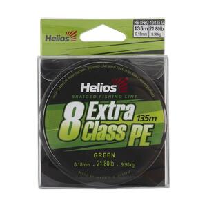 Шнур плетеный EXTRA CLASS 8 PE BRAID Green 0,18mm/135 (HS-8PEG-18/135 G) Helios, фото 2