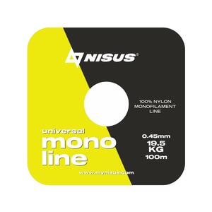Леска MONOLINE Fluorescent Yellow 0,45mm/100m Nylon (N-MFY-045-100) Nisus (0), фото 2