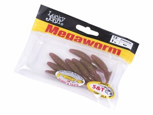 Виброхвосты съедоб. искусст. LJ Pro Series MegaWorm 2,5in (6,35)/S14 8шт., фото 4