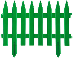 Декоративный забор GRINDA Классика 28х300 см, зеленый 422201-G, фото 1