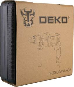 Ударная дрель Deko DKID650W в кейсе 063-4092, фото 4