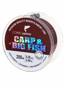 Леска моно. Salmo Diamond CARP & BIG FISH FLUORO COATED Dark Brown 200/028, фото 3