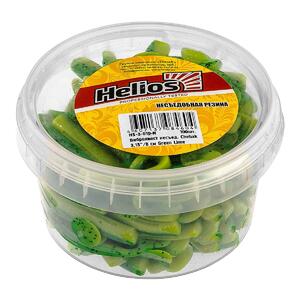 Виброхвост несъедоб. Chebak 3,15"/8 см Green Lime 100шт. (HS-3-010-N) Helios, фото 2