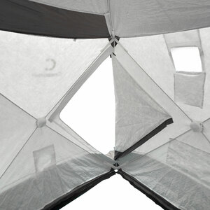 Палатка зимняя куб СЛЕДОПЫТ Premium 1,8х1,8 м, S по полу 3,2 кв.м, 3 слоя, цвет Arctic Camo/серый, фото 8