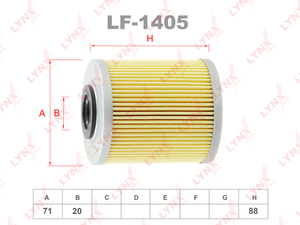 Фильтр топливный LYNXauto LF-1405 для OPEL Movano A 1.9D-2.5D 00>/Vivaro A 1.9D-2.5D 01>,RENAULT Master II-III 2.2D-2.5D 00>/Trafic II 1.9D-2.5D 01>, фото 2
