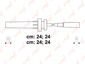 Провода высоковольтные LYNXauto SPC2010. Для: CHRYSLAR PT Cruiser 2.0-2.4 00> / Sebring 2.0-2.4 01> / Voyager IV 2.4 00>, GAZ Siber 2.0-2.4 08>, фото 1