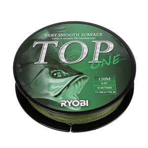 Шнур TOP PE4X-120M 8,0/d-0.467mm Dark green Ryobi, фото 6