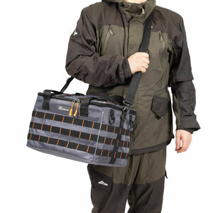 Сумка рыболовная СЛЕДОПЫТ Base Lure Bag XL, 38х26х25 см, цв. серый + 5 коробок Luno 28/2/, фото 6