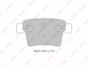 Колодки тормозные задние LYNXauto BD-3008. Для: FORD Mondeo III 04-07, JAGUAR X-Type 01-05, фото 1