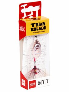 Блесна вращающаяся Lucky John TRIAN BLADE ROUND 06.0г 007, фото 3