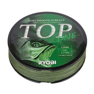 Шнур TOP PE4X-120M 5,0/d-0.370mm Dark green Ryobi, фото 6