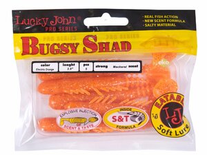 Виброхвосты съедоб. искусст. LJ Pro Series BUGSY SHAD 3.9in(10.00)/036 5шт., фото 4