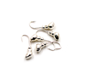 Мормышка "ЯМАН" муравей с отв.,цв.SILVER PLATED, d 3, вес 0,3 г (уп. 5 шт.), фото 2