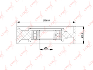 Ролик натяжного механизма / приводной LYNXauto PB-5171. Для: CHEVROLET Шевроле Lacetti(Лачетти) / Nubira 1.8 05>, OPEL Опель Astra(Астра) G/H 1.4-1.8 96-10 / Corsa(Корса) C 1.4-1.8 00-09 / Meriva A 1.6-1.8 03-10 / Vectra(Вектра) C 1.6-1.8 02> / Zafira(Заф, фото 1