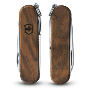 Нож-брелок Victorinox Classic SD, 58 мм, 5 функций, рукоять из орехового дерева, фото 5