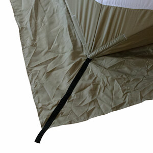 Палатка зимняя куб СЛЕДОПЫТ Premium 1,8х1,8 м, S по полу 3,2 кв.м, 3 слоя, цвет оливковый/белый, фото 12