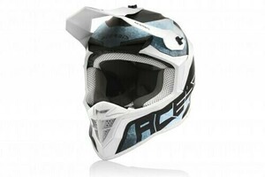 Шлем Acerbis LINEAR White/Light-Blue S, фото 1