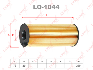 Фильтр масляный LYNXauto LO-1044. Для: AUIDI A4 2.7D-3.0D 05> / A5 2.7D-3.0D 07> / A6 2.7D-3.0D 04-11 / A8 3.0D-4.2D 03-10 / Q7 3.0D-4.2D 06-10, VW Touareg 3.0D 04-10 / Phaeton 3.0D 04>, фото 1