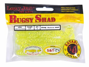 Виброхвосты съедобные LJ Pro Series BUGSY SHAD 3.9in(10.00)/071 5шт., фото 4
