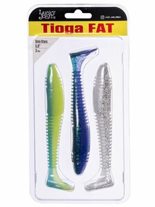 Виброхвосты съедоб. искусст. LJ Pro Series TIOGA FAT 5.8in (14.70)/MIX4 3шт., фото 3