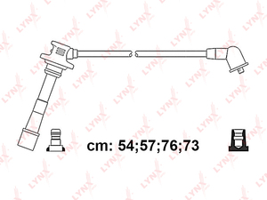 Провода высоковольтные LYNXauto SPC7576. Для: TOYOTA Carina/Corona, фото 1