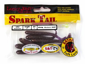 Виброхвосты съедоб. искусст. LJ Pro Series Spark Tail 3,0in (07,60)/S13 7шт., фото 4