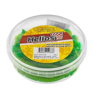 Виброхвост несъедоб. Minoga 3,75"/9.5 см Green Lime 20шт. (HS-17-010-N-20) Helios, фото 2