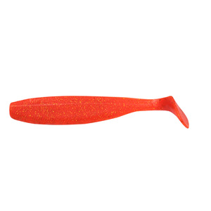 Виброхвост YAMAN PRO Sharky Shad, р.3,75 inch, цвет #03 - Carrot gold flake (уп 5 шт.), фото 2
