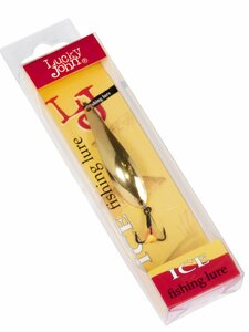 Блесна вертикал. зим. Lucky John X-BLADE с тр. 3,9г G блистер, фото 3