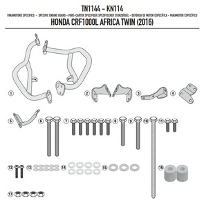 Дуги безопасности GIVI Honda CRF1000L Africa Twin (16-17), фото 2