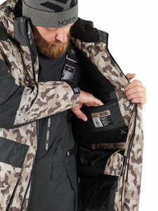 Костюм зимний Norfin TORNADO PRO DESERT LE 05(бежево-коричневый размер.XXL), фото 13