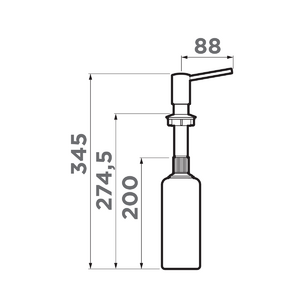 Дозатор Omoikiri OM-02-IB, фото 2