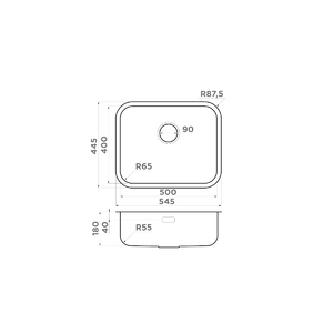 Кухонная мойка Omoikiri Omi 54-U/I-IN нерж.сталь/нержавеющая сталь, фото 2